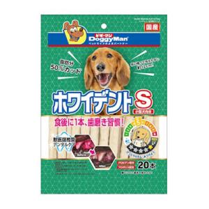 ドギーマンハヤシ　ホワイデントスティック　S　20本　犬用　おやつ　スナック　オーラルケア　ガム　歯...