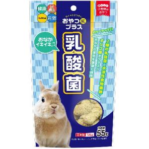 ハイペット　おやつにプラス乳酸菌　55ｇ 【国産　小動物用おやつ　うさぎ　モルモット　チンチラ　】3つのプラス　お腹の健康維持