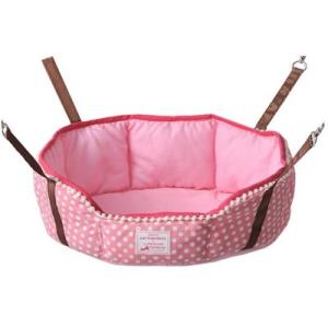 ボンビ　キャットファンモック　ラウンド　ドットピンク　猫用　＊202移