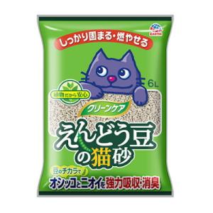 アース・ペット　クリーンケア　えんどう豆の猫砂　無香料　６Ｌ　猫砂　トイレタリー　猫トイレ　猫用トイ...