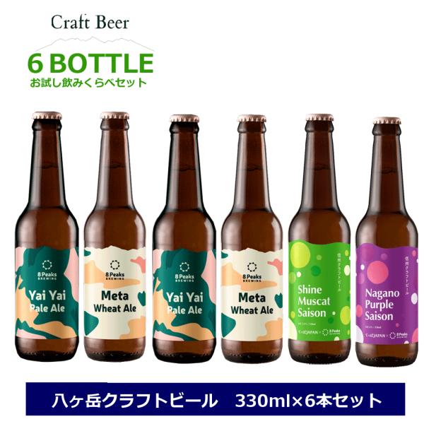 信州 クラフトビール ６本セット 8PeaksBREWING Meta &amp; Yai Yai  シャイ...