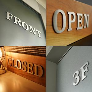 表札 切り文字 ステンレス アルファベット 数...の詳細画像2