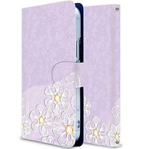 iitrust AQUOS R5G SH-51A ケース 手帳型 スタンド機能 カードホルダ付き puレザー 桜3 SH51A-Y01-AY15