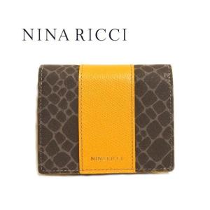 未使用 箱付 ニナリッチ 型押しレザー カードポケット付 BOX型小銭入れ 黒 NINA RICCI（ニナ・リッチ） 財布 二つ折り ボックス型小銭入れ