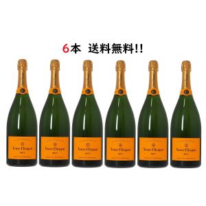【6本セット送料無料※沖縄離島以外】ヴーヴクリコイエローラベル７５０ｍｌ 正規品 ヴーヴイエロー ヴヴクリ ブーブクリコ 6本 ケース販売 まとめ買い｜テラマチ商店Pro