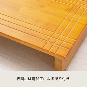 木製玄関踏み台(幅60cm)(ライトブラウン/...の詳細画像1
