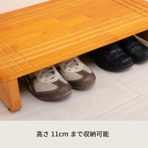 木製玄関踏み台(幅60cm)(ライトブラウン/...の詳細画像2