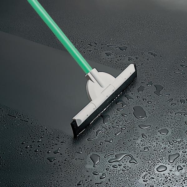 テラモト公式 水切りワイパー 床 ドライヤー スクイジー ゴム製ヘッド 床水切り用 40cm 業務用