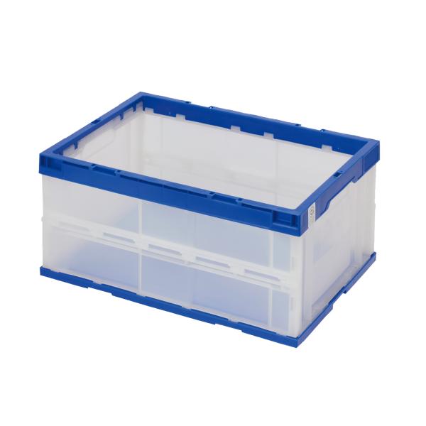 テラモト公式 コンテナボックス 45L 45リットル 折りたたみ 業務用 おしゃれ クリア 箱 収納...