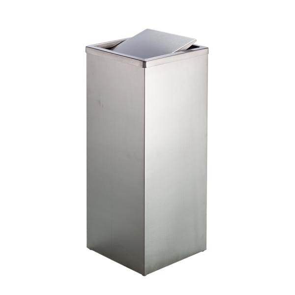 テラモト公式 ゴミ箱 おしゃれ 蓋付 ステンレス角型屑入GPX-41K 20L ごみ箱 ダストボック...