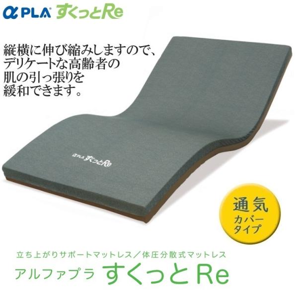 タイカ Taica アルファプラ すくっとRe 体圧分散式マットレス 通気カバータイプ TS-SKT...