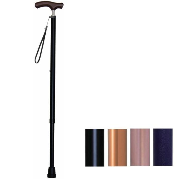 ウェルファン 夢ライフステッキ スリムネック 伸縮ベーシックタイプ（無地） 9732