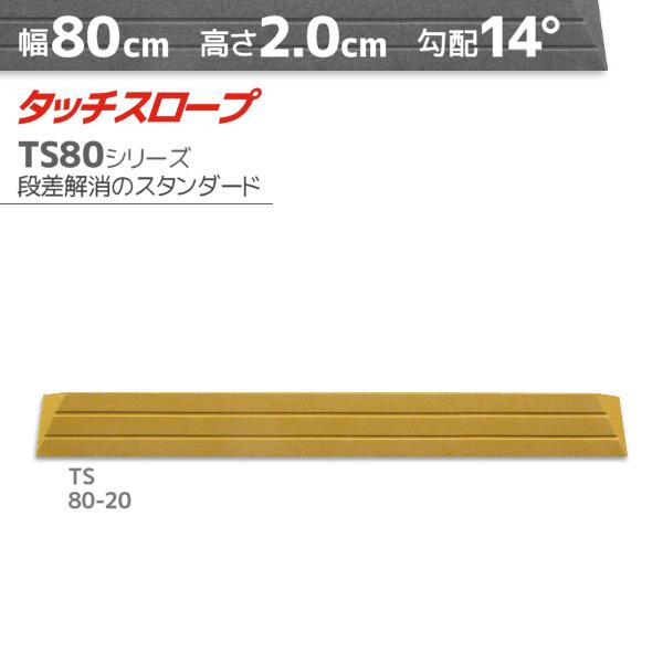 シンエイテクノ タッチスロープ  TS80-20 標準タイプ 幅80cm×高さ2cm 段差解消 転倒...