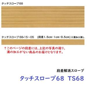 シンエイテクノ タッチスロープ68 TS68-15 幅68cm/段差1.5cm用｜terasuke