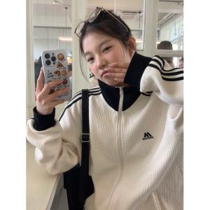 韓国 人気ワッフル    メンズ レディース トラックジャケット