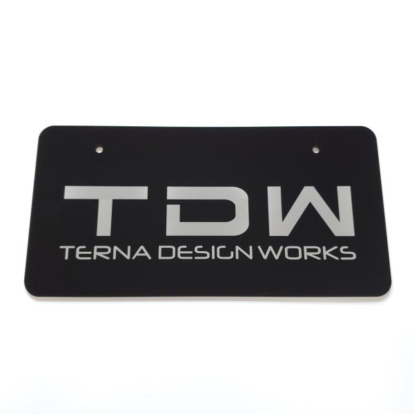 TDW アクリルナンバープレート フロント
