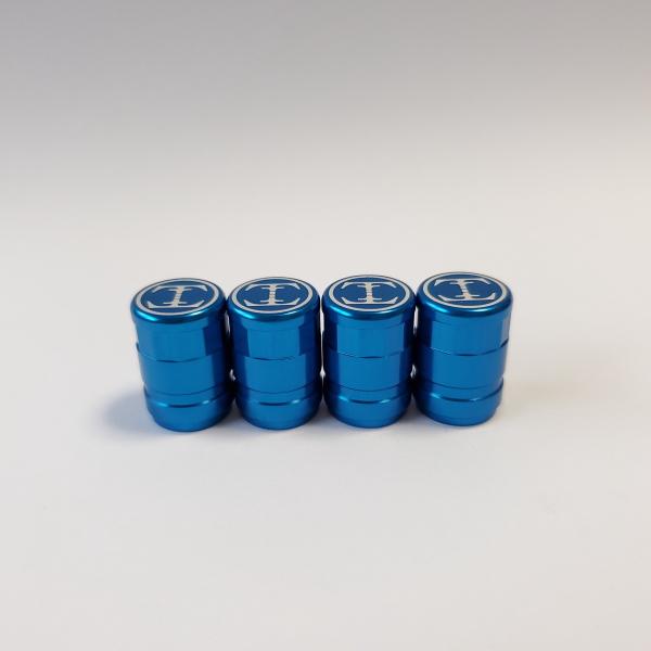 TDW 12face cut エアバルブキャップ 4個入 ブルー