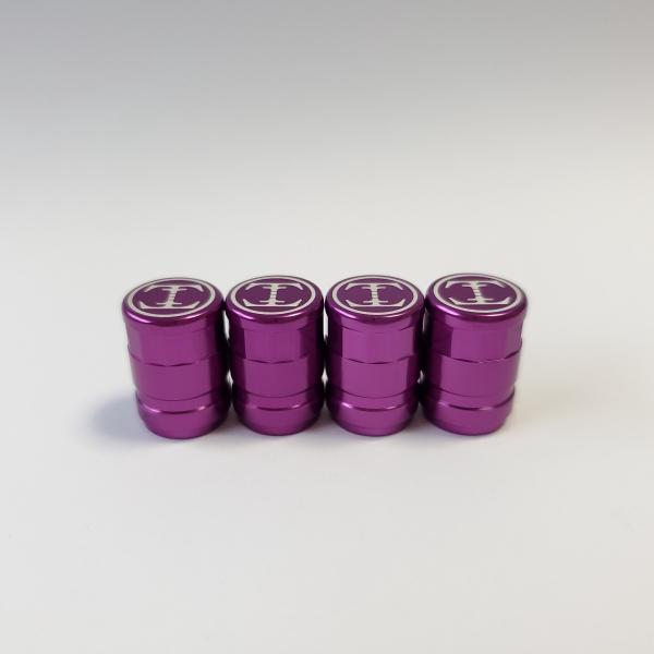 TDW 12face cut エアバルブキャップ 4個入 パープル