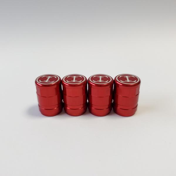 TDW 12face cut エアバルブキャップ 4個入 レッド