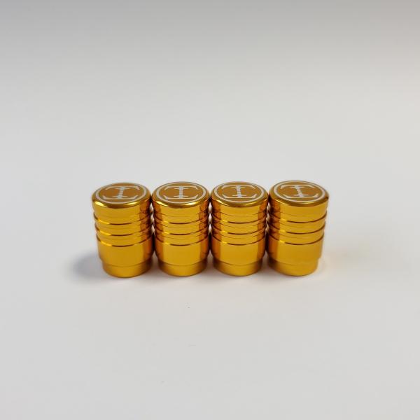 TDW 3Line エアバルブキャップ 4個入 ゴールド