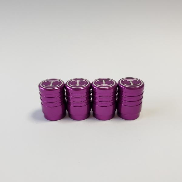 TDW 3Line エアバルブキャップ 4個入 パープル