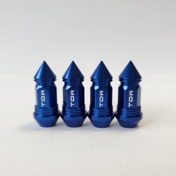 TDW エアバルブキャップ Nut Design SPIKE 4個入 ブルー