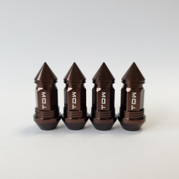 TDW エアバルブキャップ Nut Design SPIKE 4個入 ブロンズ