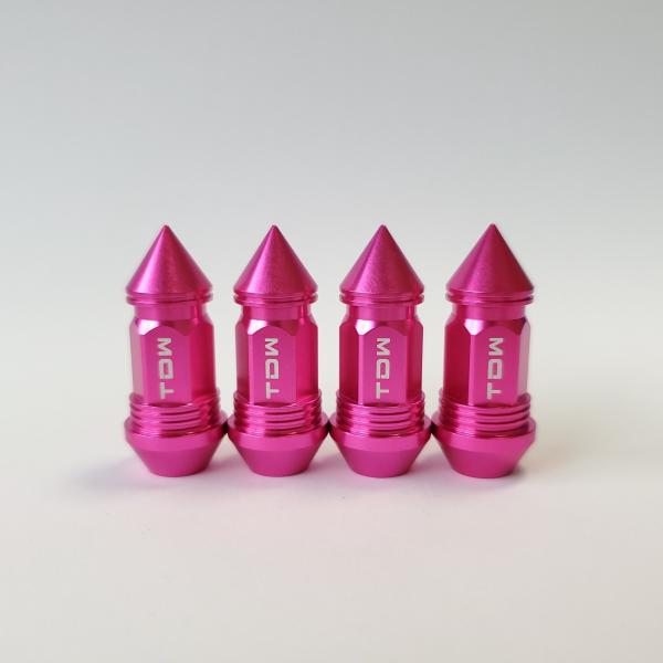 TDW エアバルブキャップ Nut Design SPIKE 4個入 ピンク
