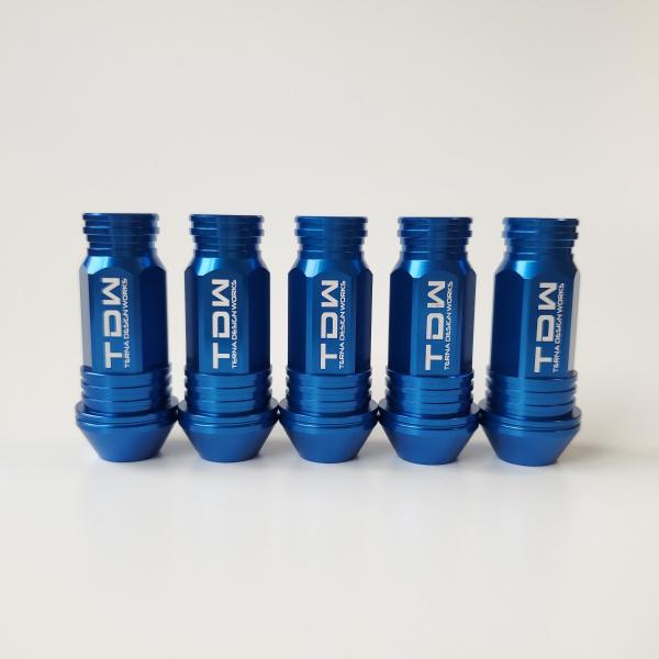 TDW カラーナット M12×P1.5 60F 20個 ブルー