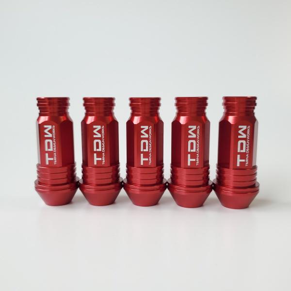 TDW カラーナット M12×P1.5 60F 20個 レッド