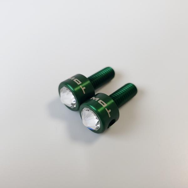 TDW ナンバーボルト 15mm Swaro Effect Msize 2個入 グリーン