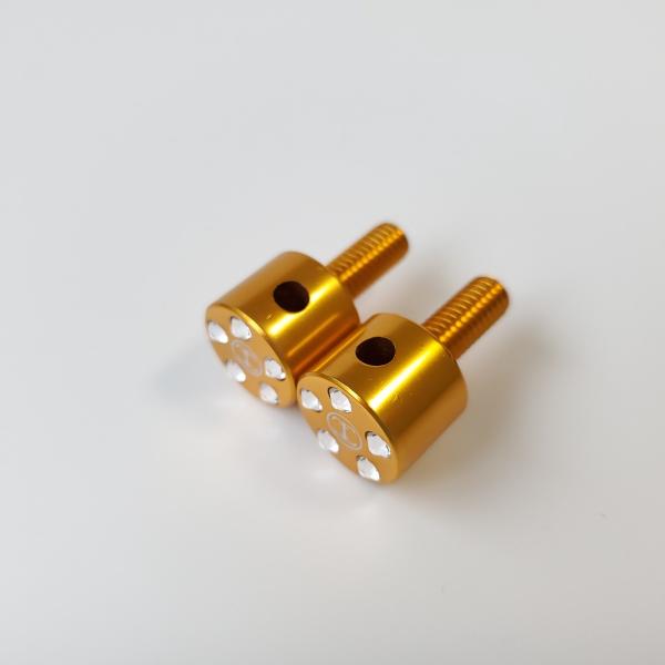 TDW ナンバーボルト 15mm Swaro Effect Ssize 2個入 ゴールド