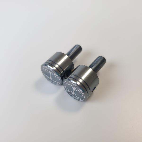 TDW ナンバーボルト 15ｍｍ ピストン サークルロゴ 2個 ガンメタ