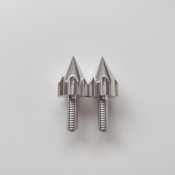 TDW ▲ナンバーボルト 15ｍｍ REVOLVER 2個 シルバー