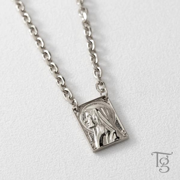 ハワイアンジュエリー ネックレス レディース メンズ ステンレス 金属アレルギー対応 マリア メダイ...