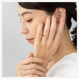 ペアリング ステンレス 刻印 カップル 甲丸 ...の詳細画像3