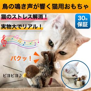 猫 おもちゃ 電動 一人遊び 鳥 自動 グッズ 動く鳥 鳴く鳴き声 猫用 猫のおもちゃ 遊ぶ ネコ