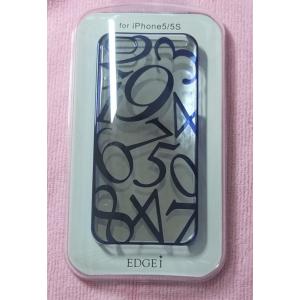 EDGEi エッジ  ブルーナンバー　高品質クリアハードケース iPhone 5s/5 対応　送料無料