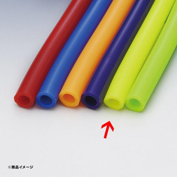 キジマ KIJIMA PVCカラーフューエルホース （ガソリン対応） 5Φ×8Φ×1m イエロー 1...