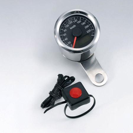 キジマ KIJIMA LEDパネルスピードメーター（電気式） 240km/h 48mm 510-02...