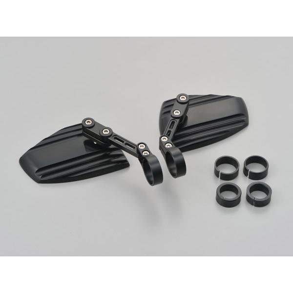 デイトナ DAYTONA HIGHSIDER ハイサイダーウェーブ バーエンドミラー ブラック 左右...