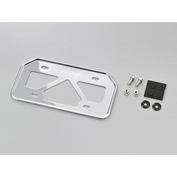 デイトナ DAYTONA 軽量ナンバープレートホルダー リフレクター無し Mサイズ 原付用山型 クロ...
