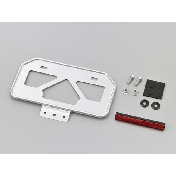デイトナ DAYTONA 軽量ナンバープレートホルダー リフレクター付き Mサイズ 原付用山型 クリ...