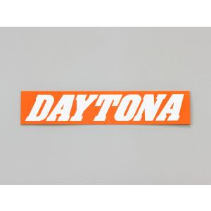 デイトナ DAYTONA 「DAYTONA」 ステッカー 角ステッカー オレンジ/白（文字） 150mm×30mm 21259｜terranet