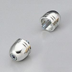 ハリケーン HURRICANE φ30砲弾型アルミサイドキャップ シルバーアルマイト HB0332A