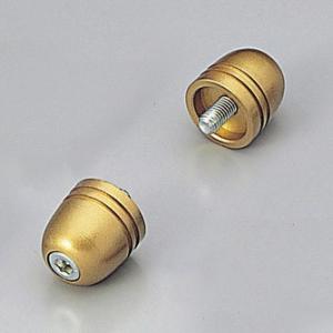 ハリケーン HURRICANE φ30砲弾型アルミサイドキャップ ゴールド HB0332G