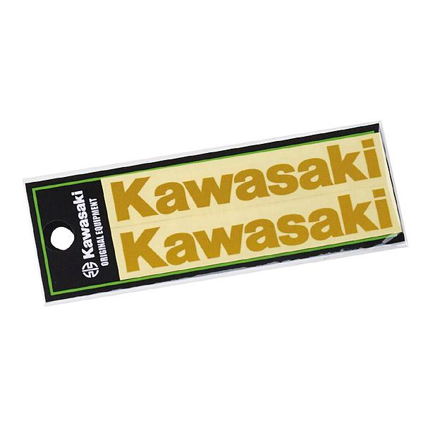 カワサキ（Kawasaki） カワサキロゴカッティングステッカー S 抜き文字 ゴールド J7010...