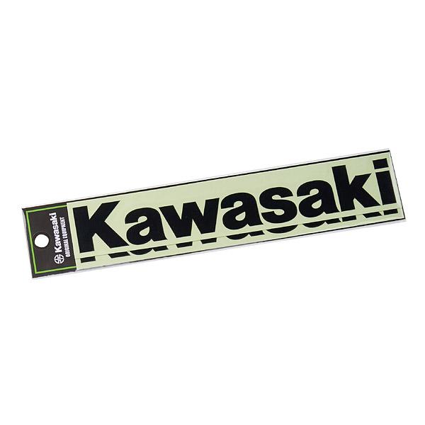 カワサキ（Kawasaki） カワサキロゴカッティングステッカー L 抜き文字 ブラック J7010...