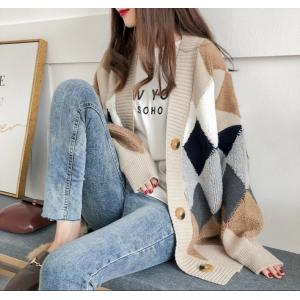 アーガイルニット レディースの商品一覧 通販 Yahoo ショッピング