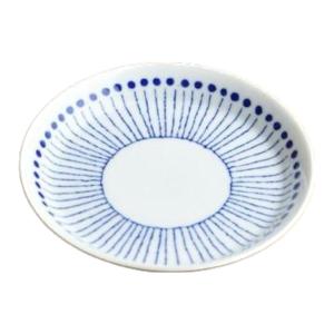 ブルーパターン 14cm取り皿 ヒナタ[日本製/美濃焼/洋食器]｜teruhouse
